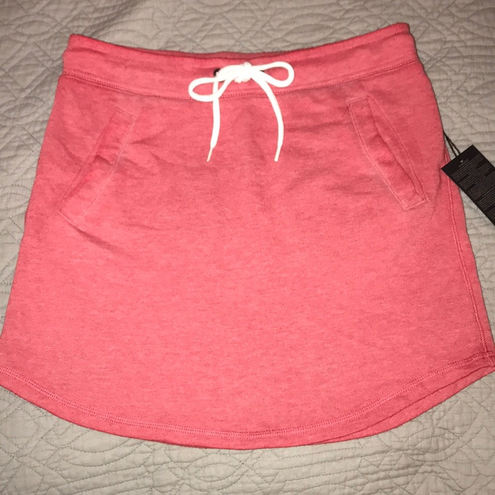 Forever 21 Cotton Skirt (light red)